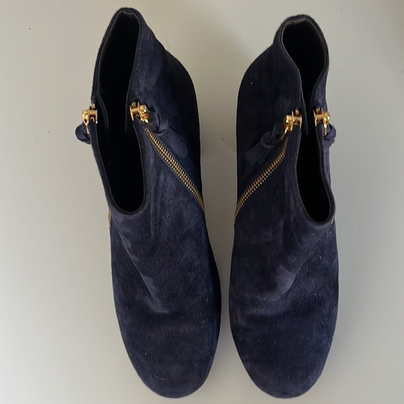 Blue Suede Booties - Picture 2 of 4